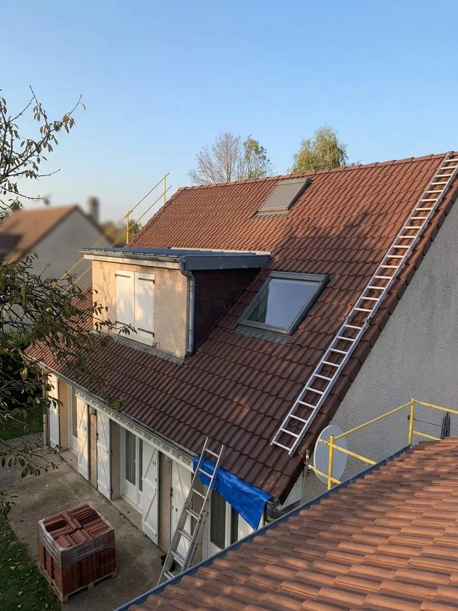 Démoussage de toiture à Villeparisis