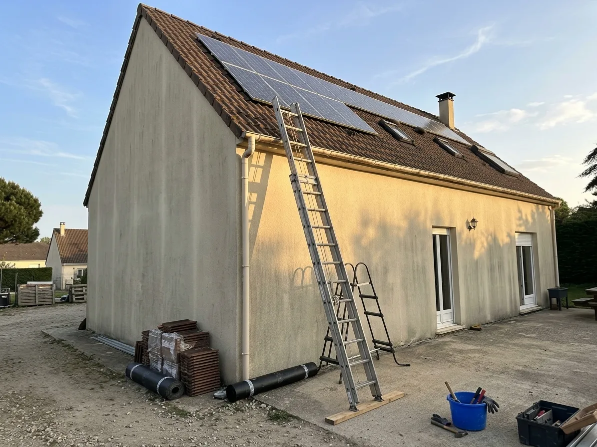 Démoussage de toiture à Villeparisis