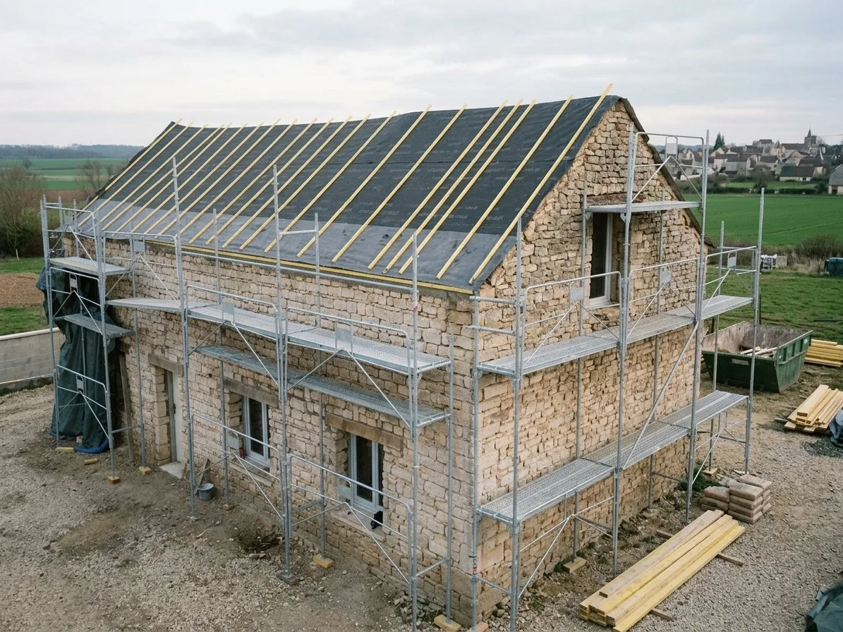 Réfection complète de toiture à Villeparisis