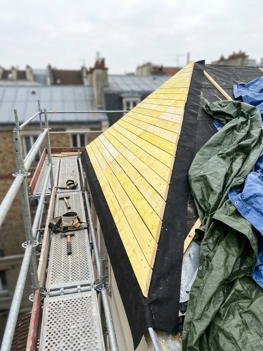 Réfection complète de toiture à Villeparisis